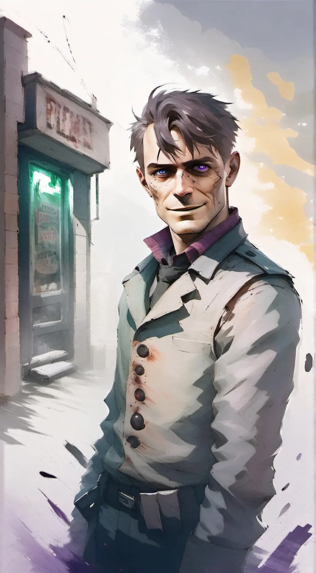 ai character: William afton  background