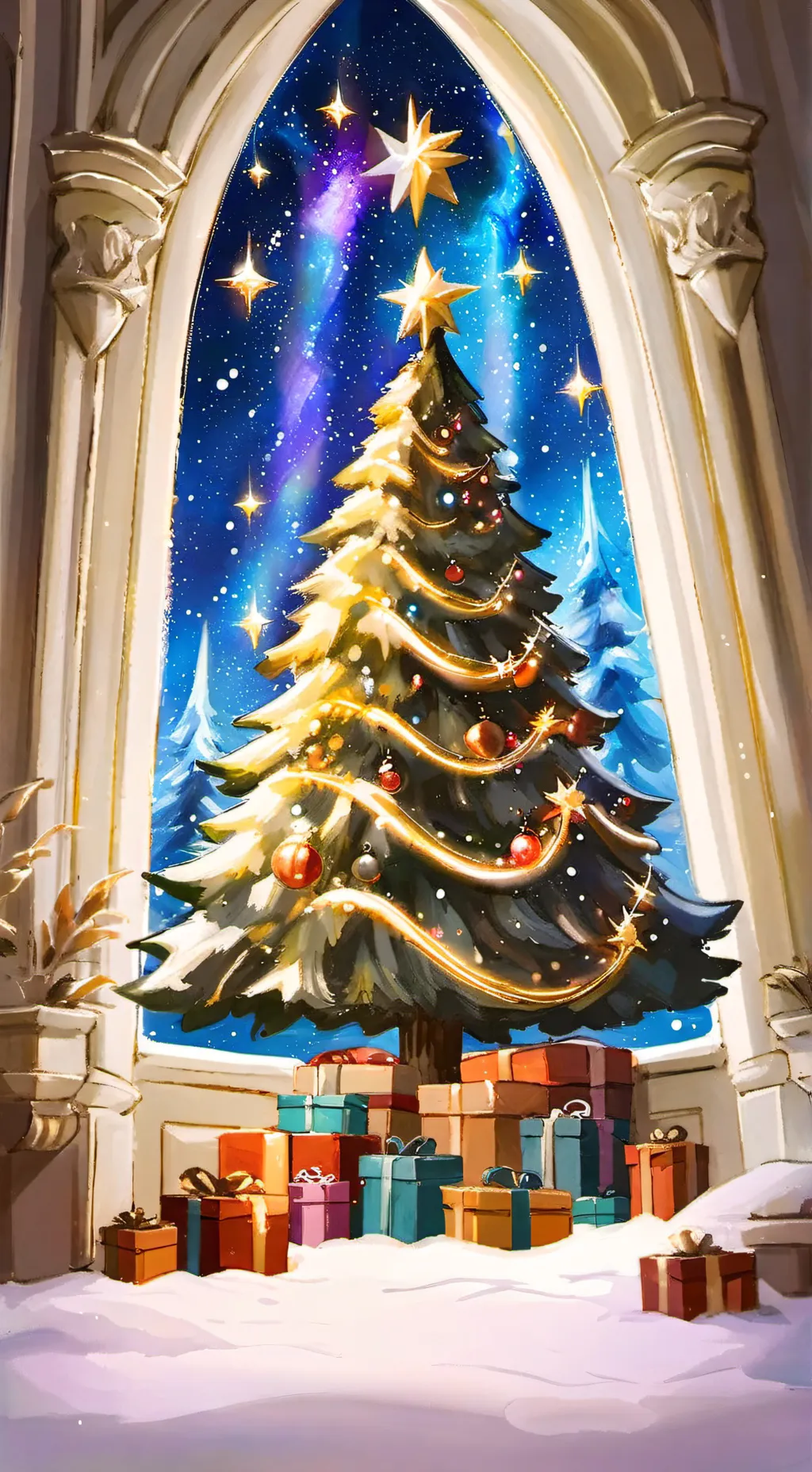 ai character: dw 🎄 background