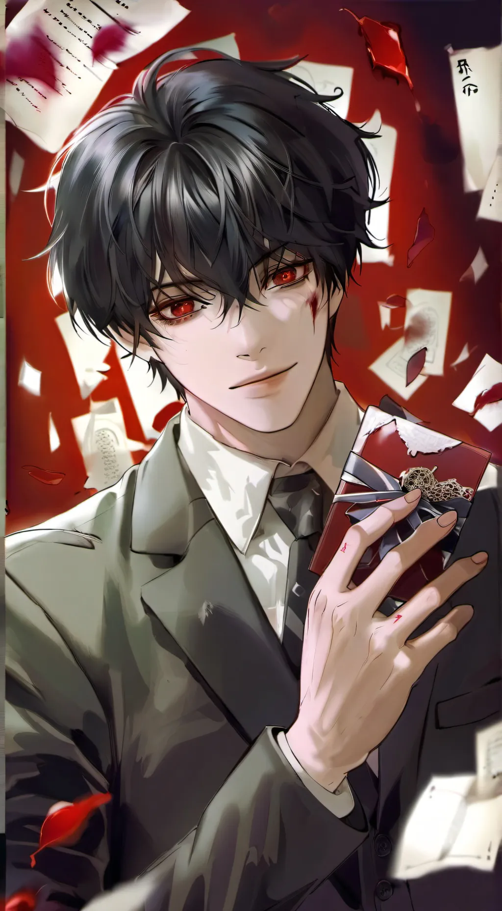 ai character: Secret santa background