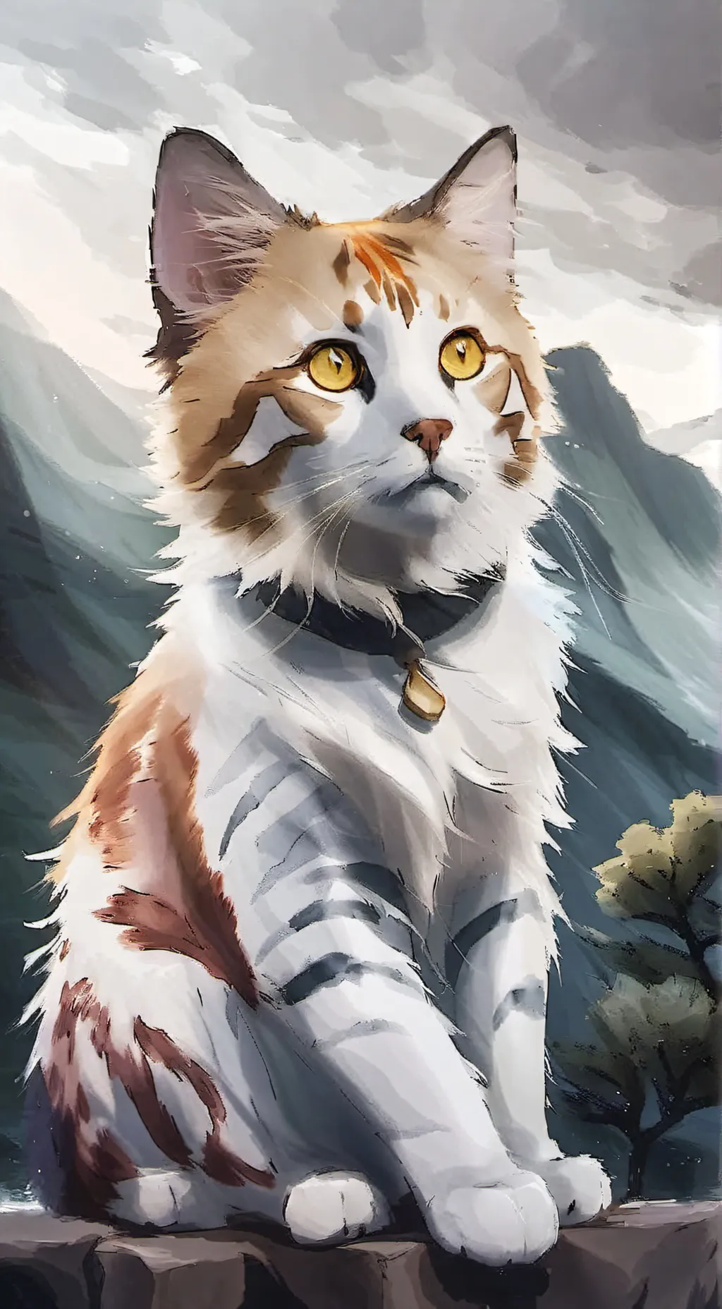 ai character: Ginger ￼ background