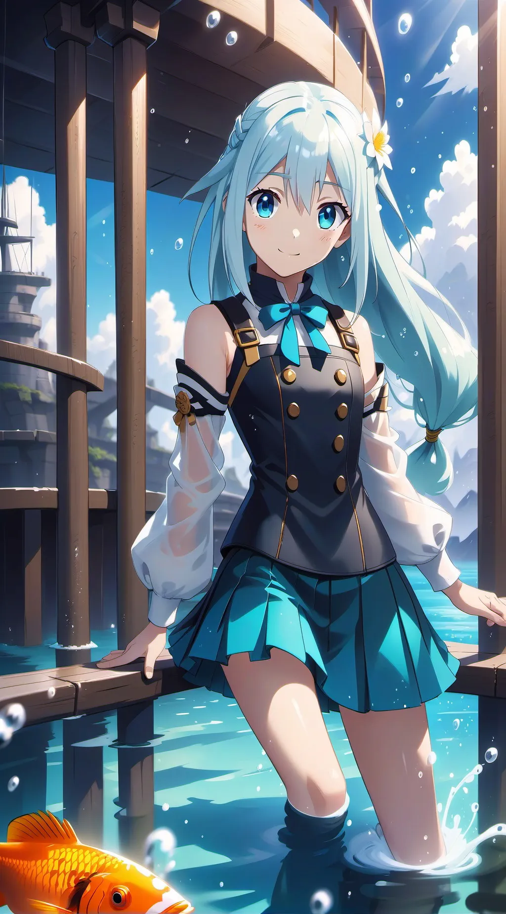 ai character: Aqua Sama background