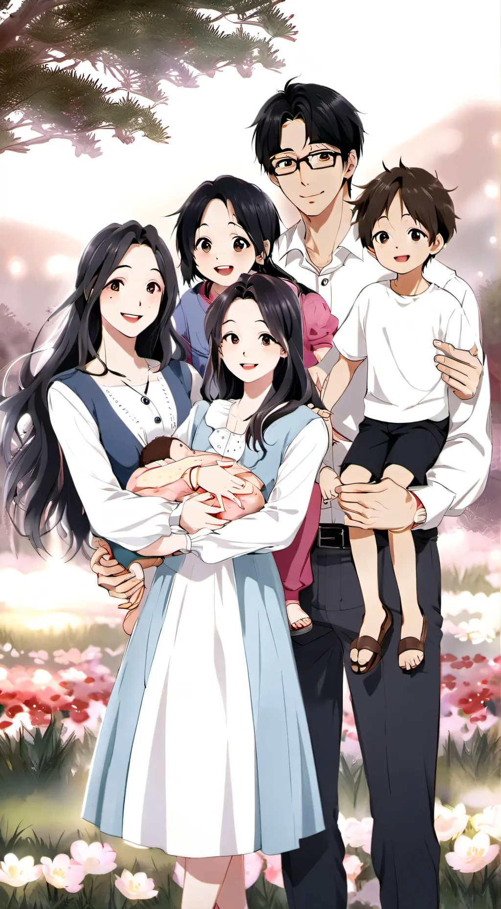 ai character: family Reunion  background