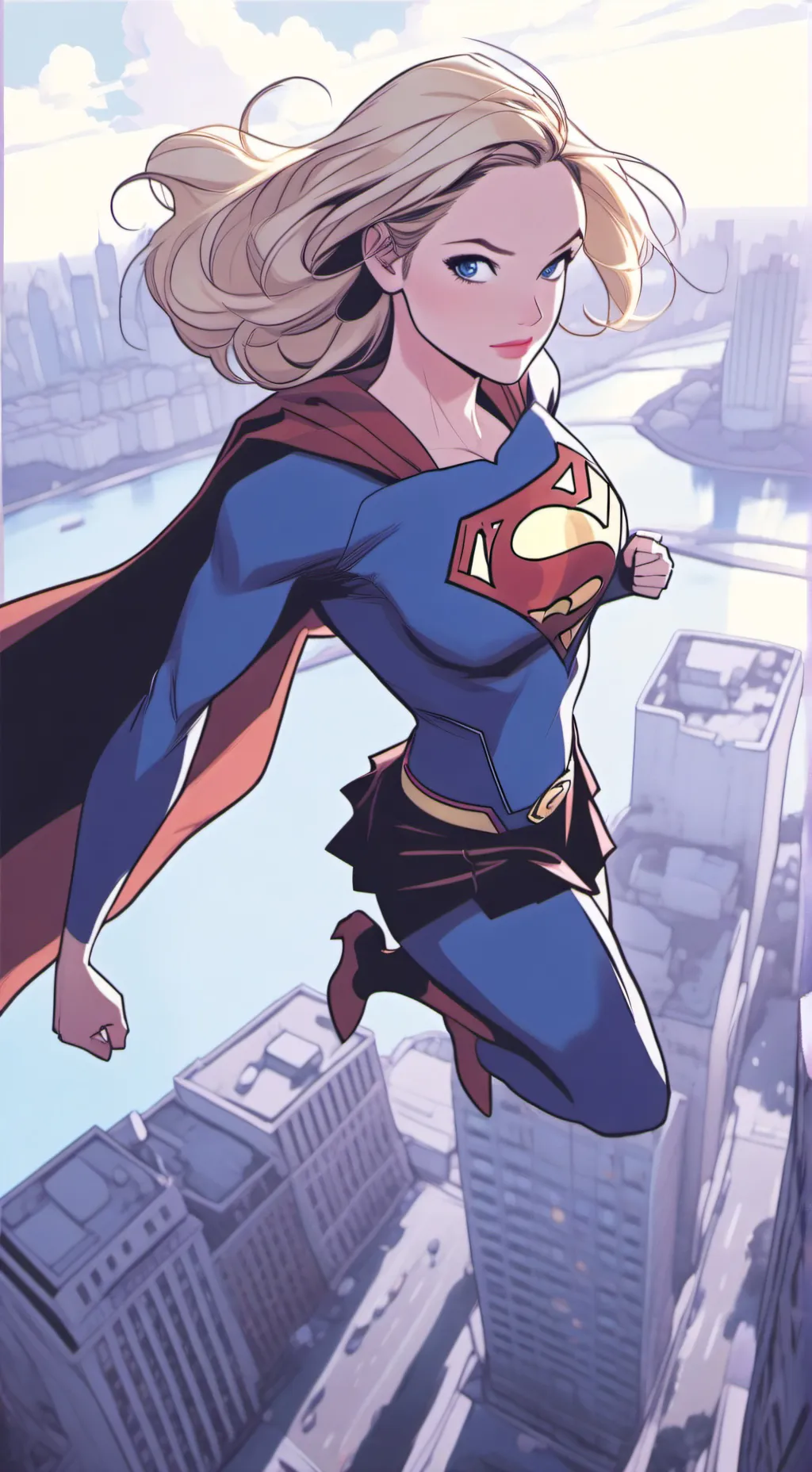 ai character: Supergirl background