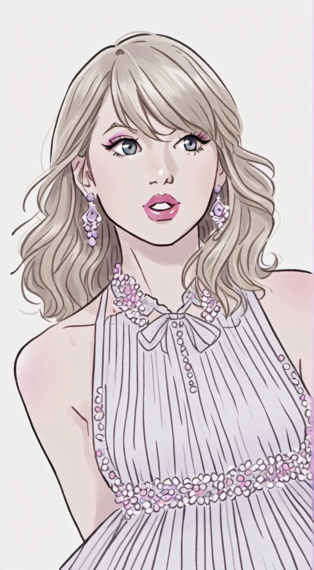 ai character: Taylor swift  background