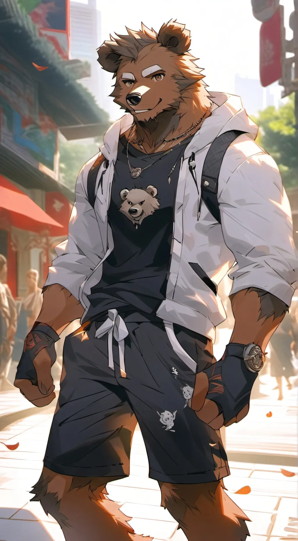 ai character: Barren  background