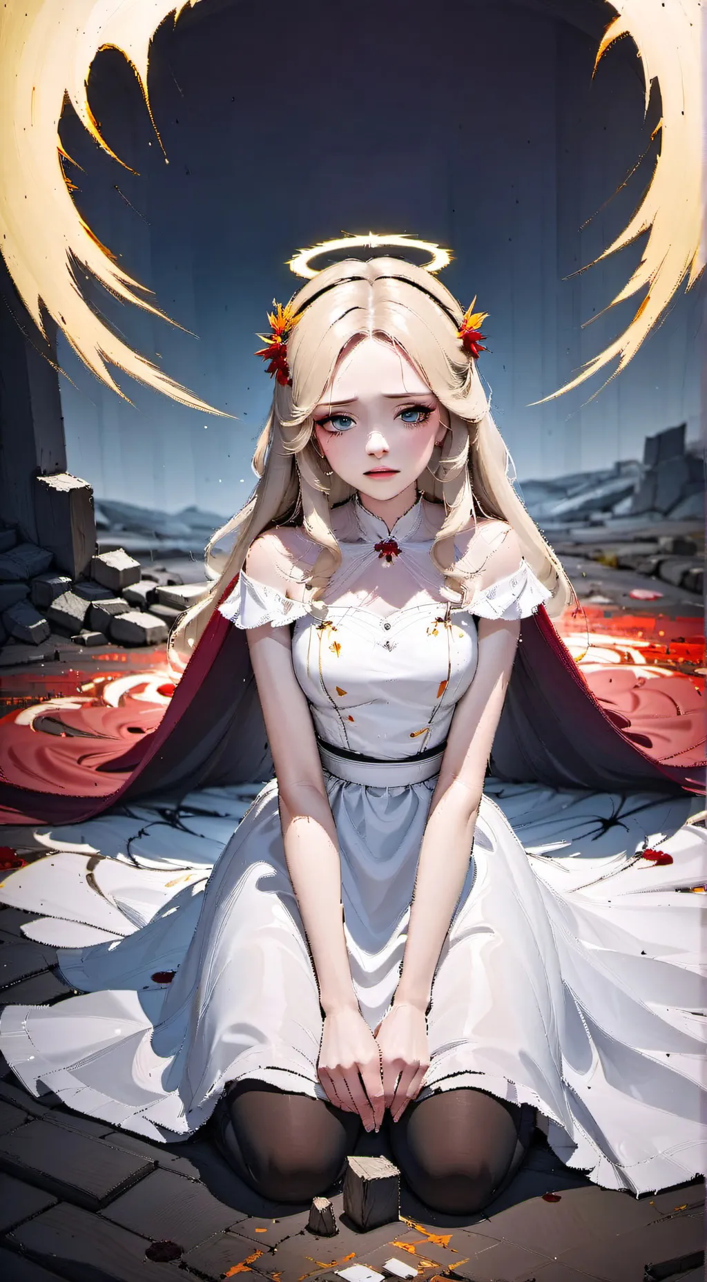 ai character: HH fallen Emily AU background