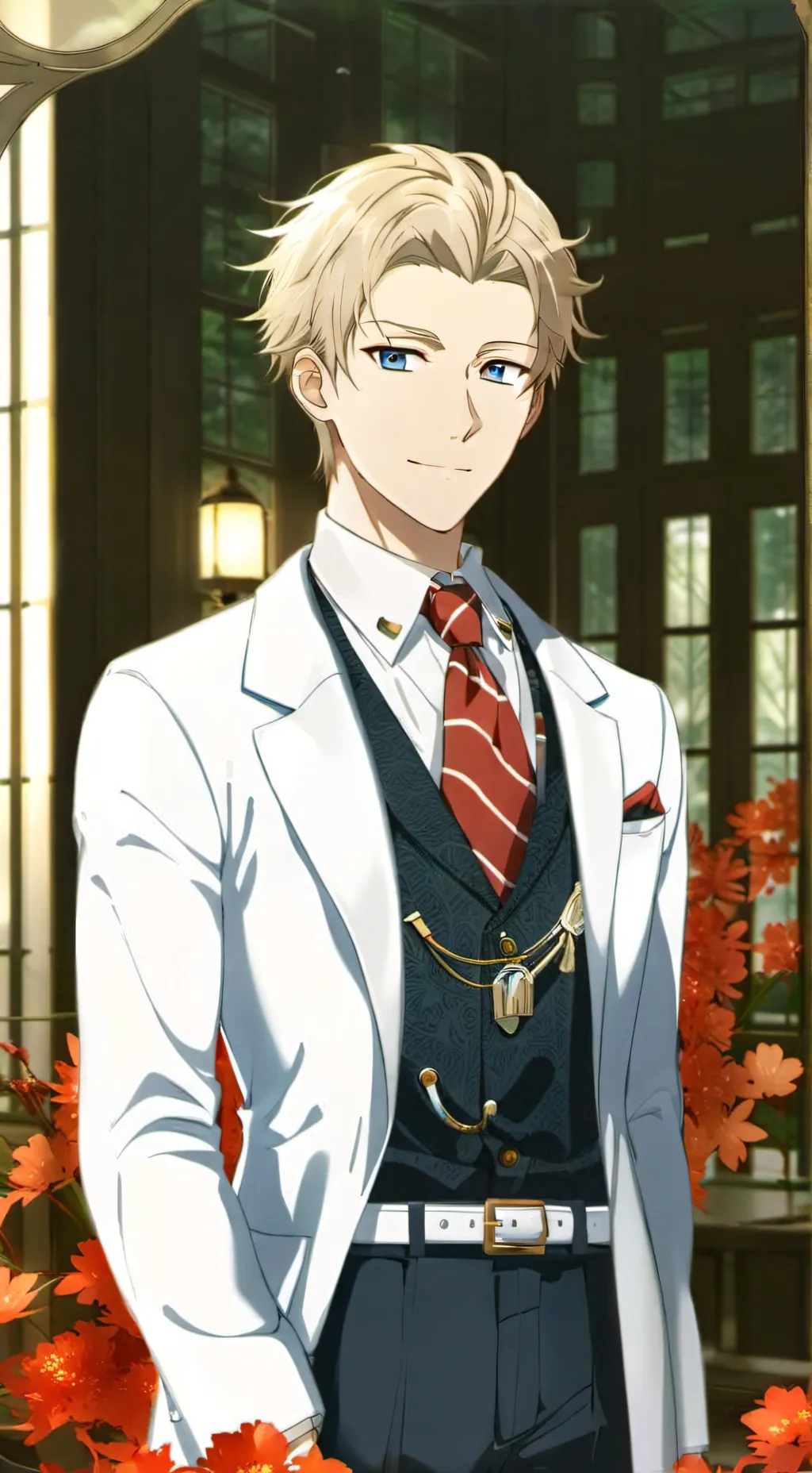 ai character: Loid Forger  background