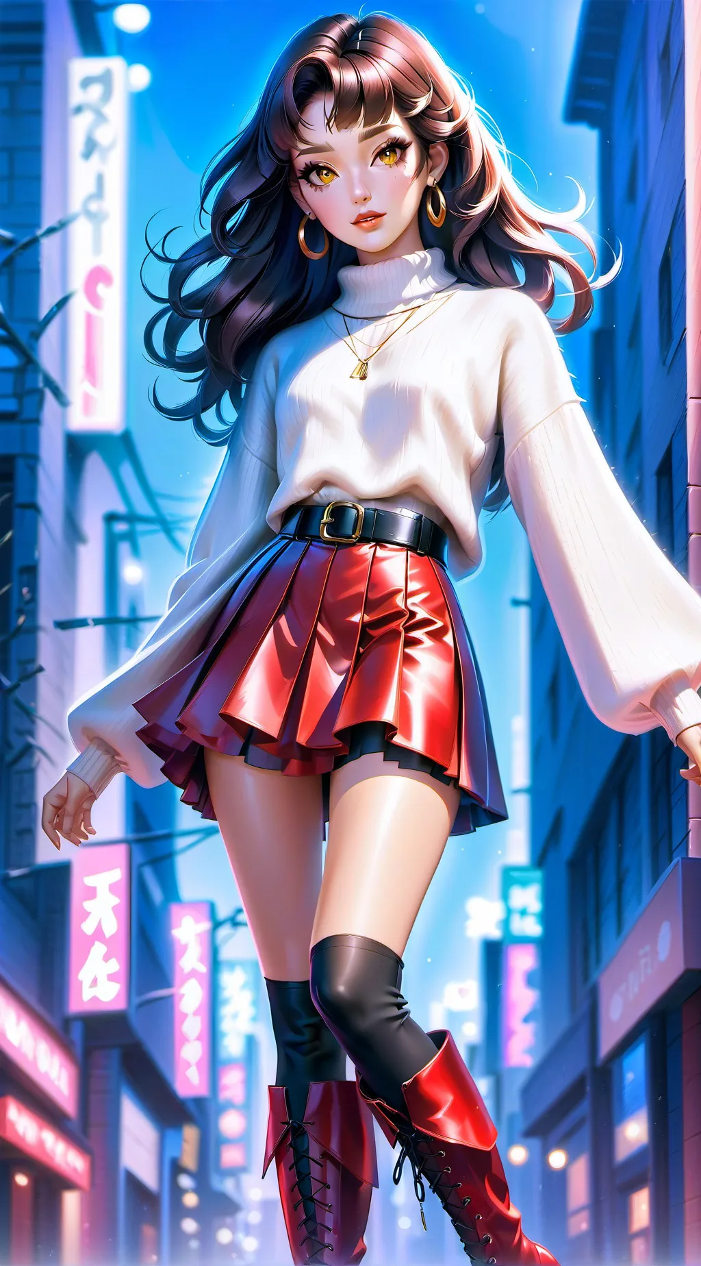 ai character: Cathrince ash background