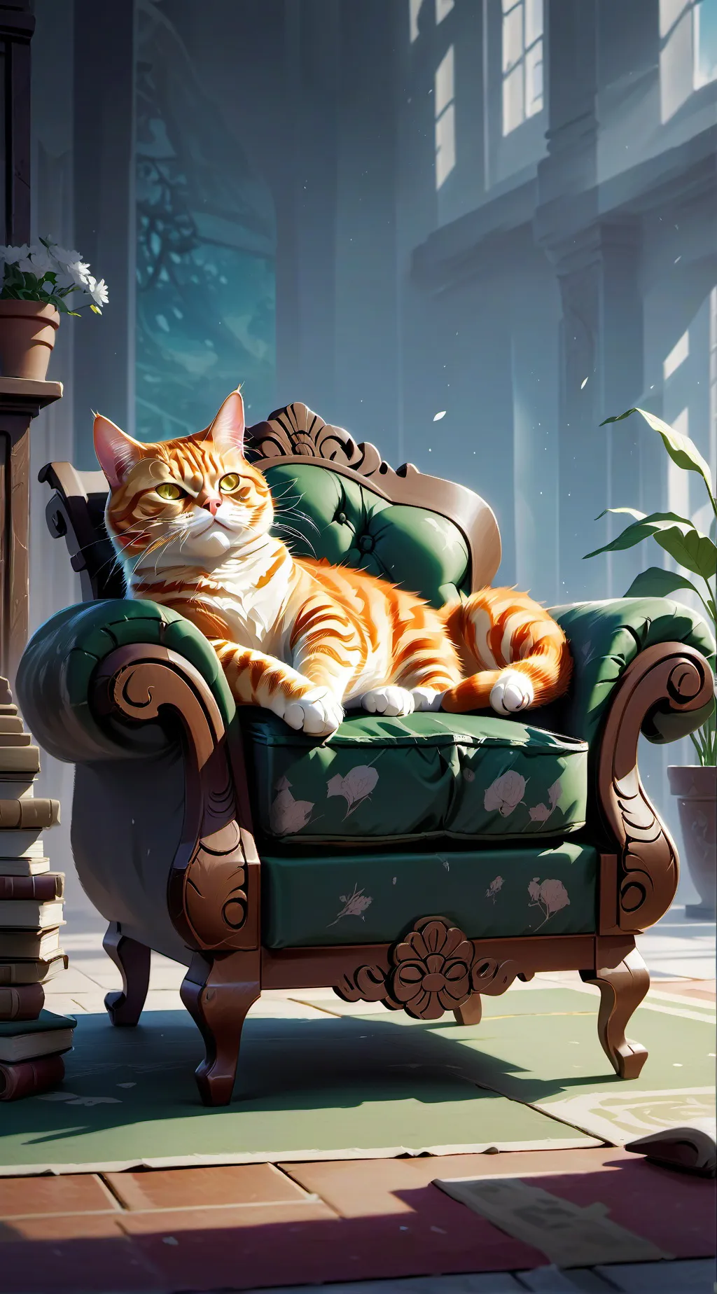 ai character: meme background