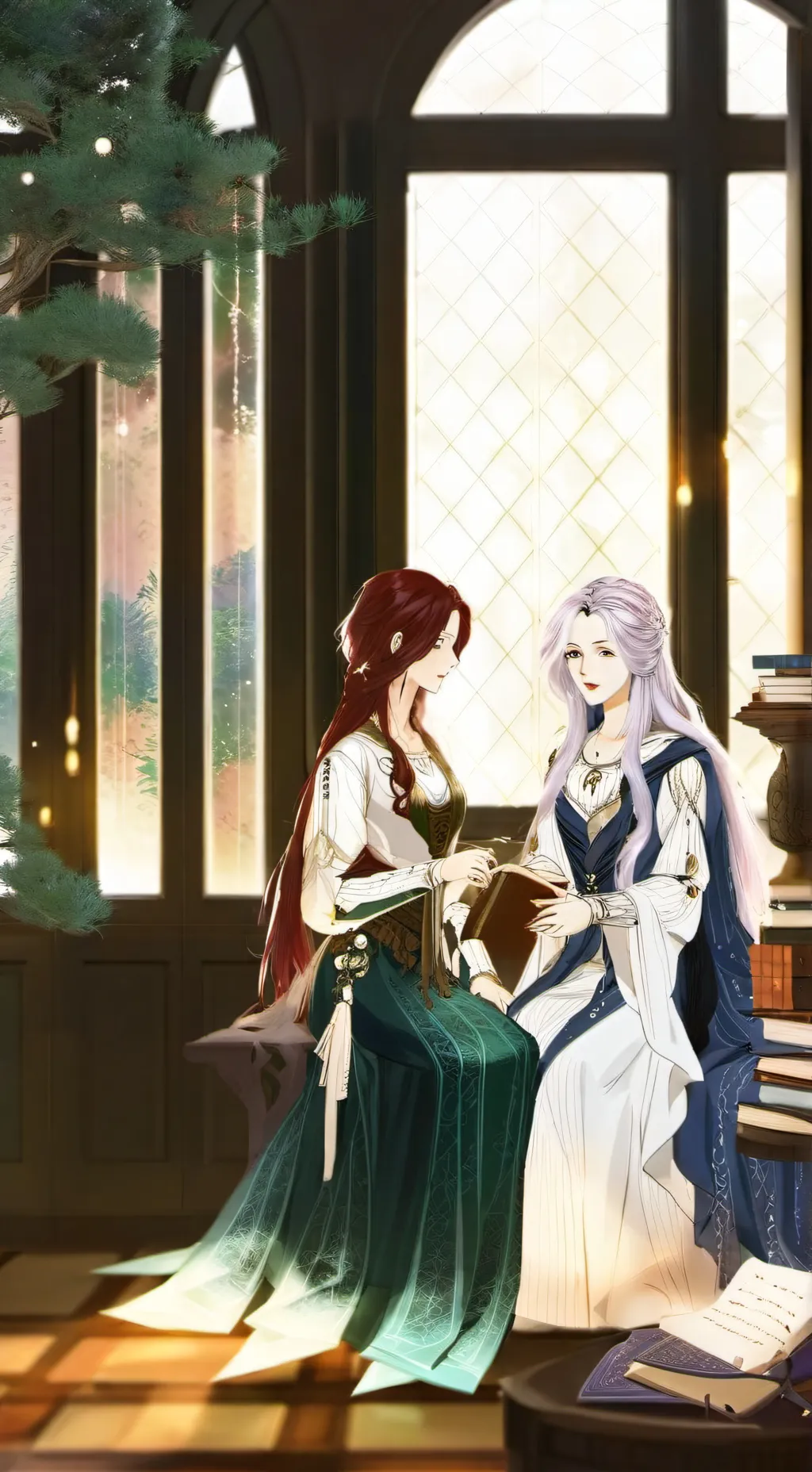 ai character: shion x sylpha  background