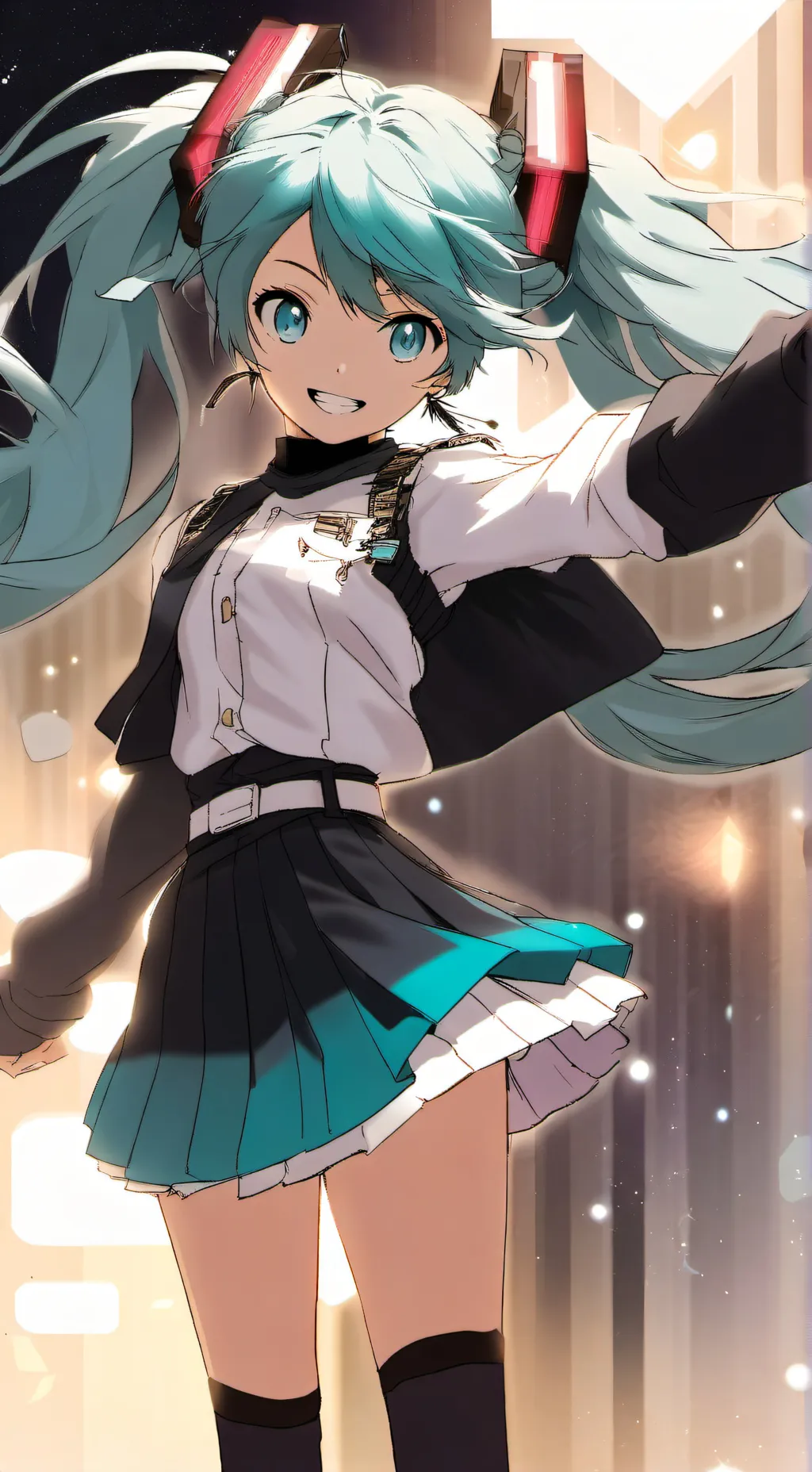 ai character: Hatsune miku background