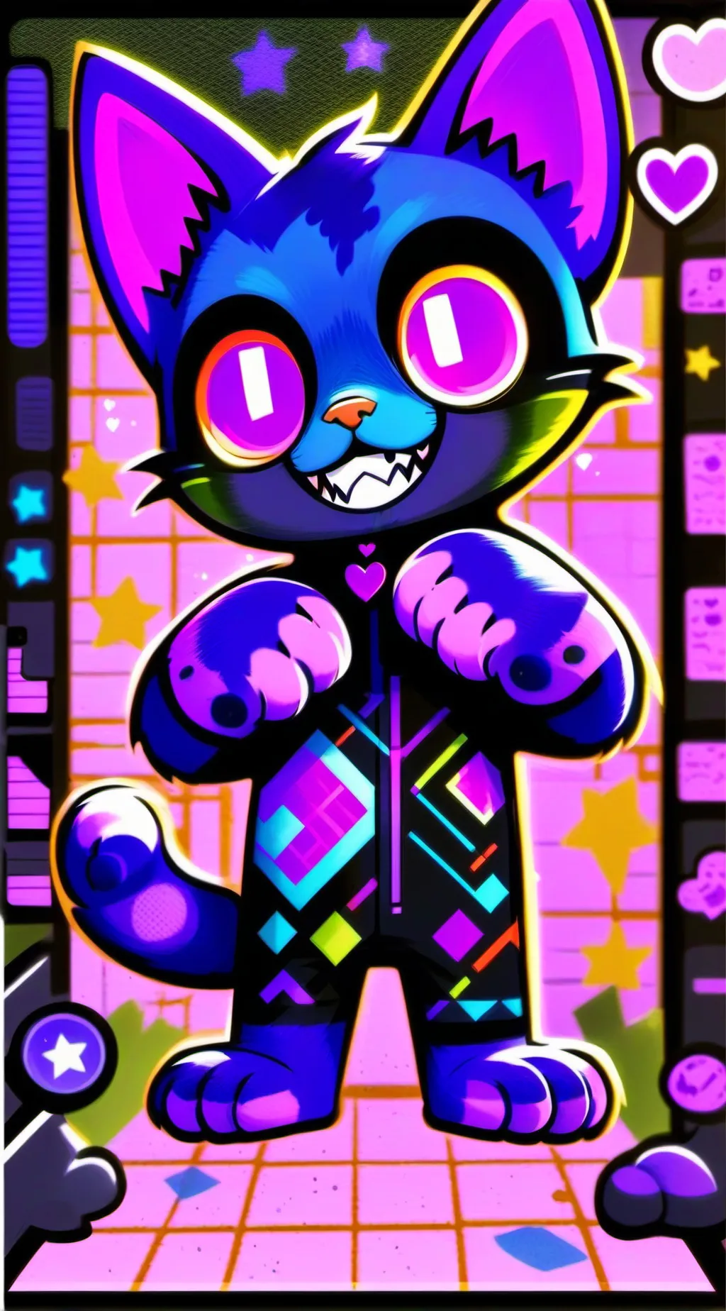 ai character: little kitten background