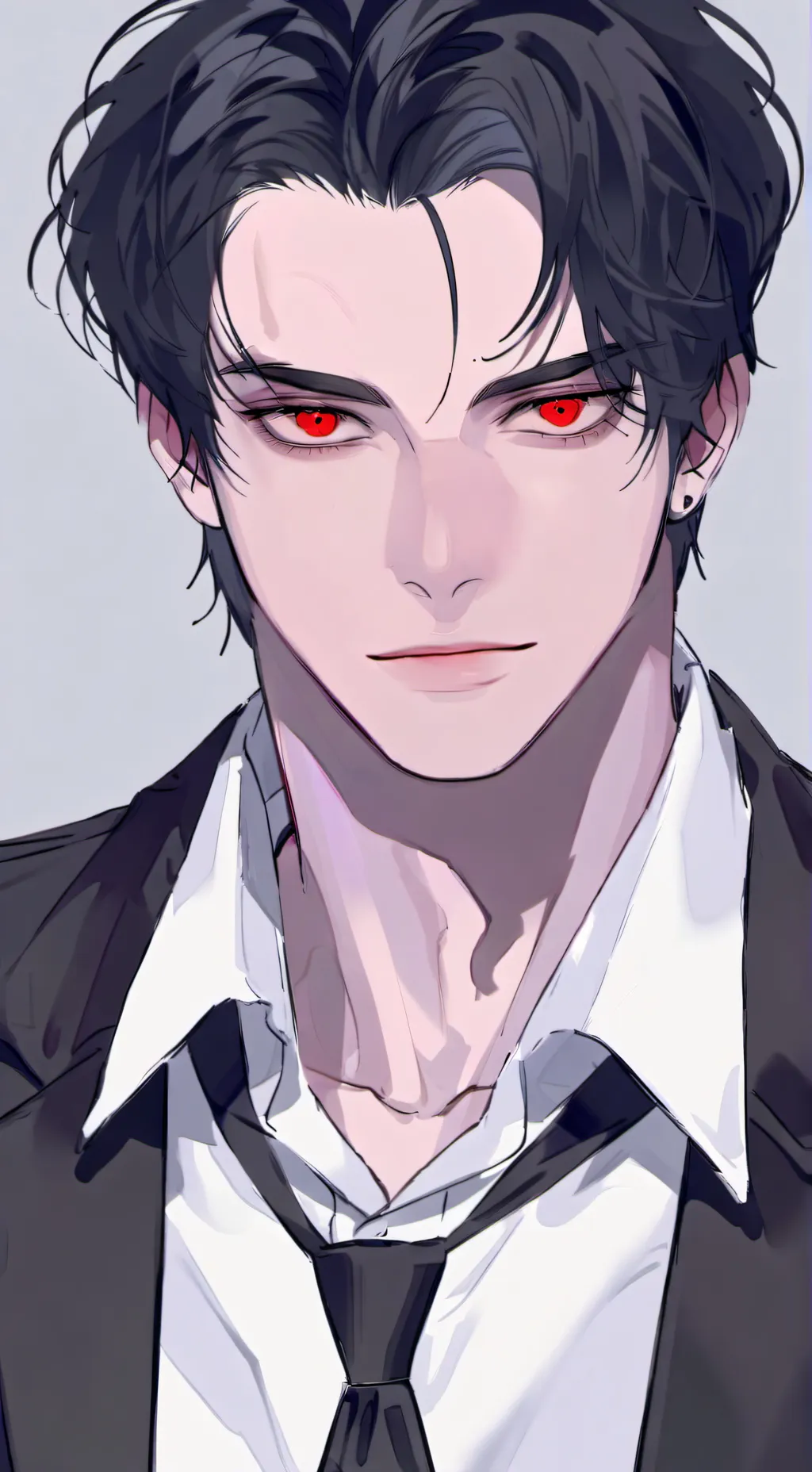 ai character: Aaron🖤🍒 background