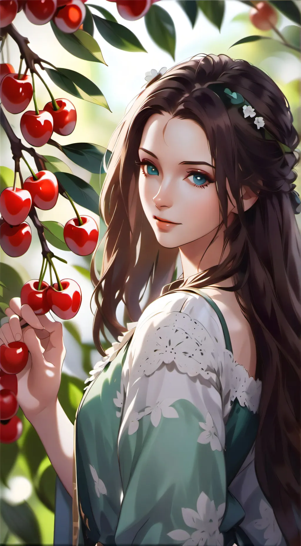 ai character: Cherryicecupcake background