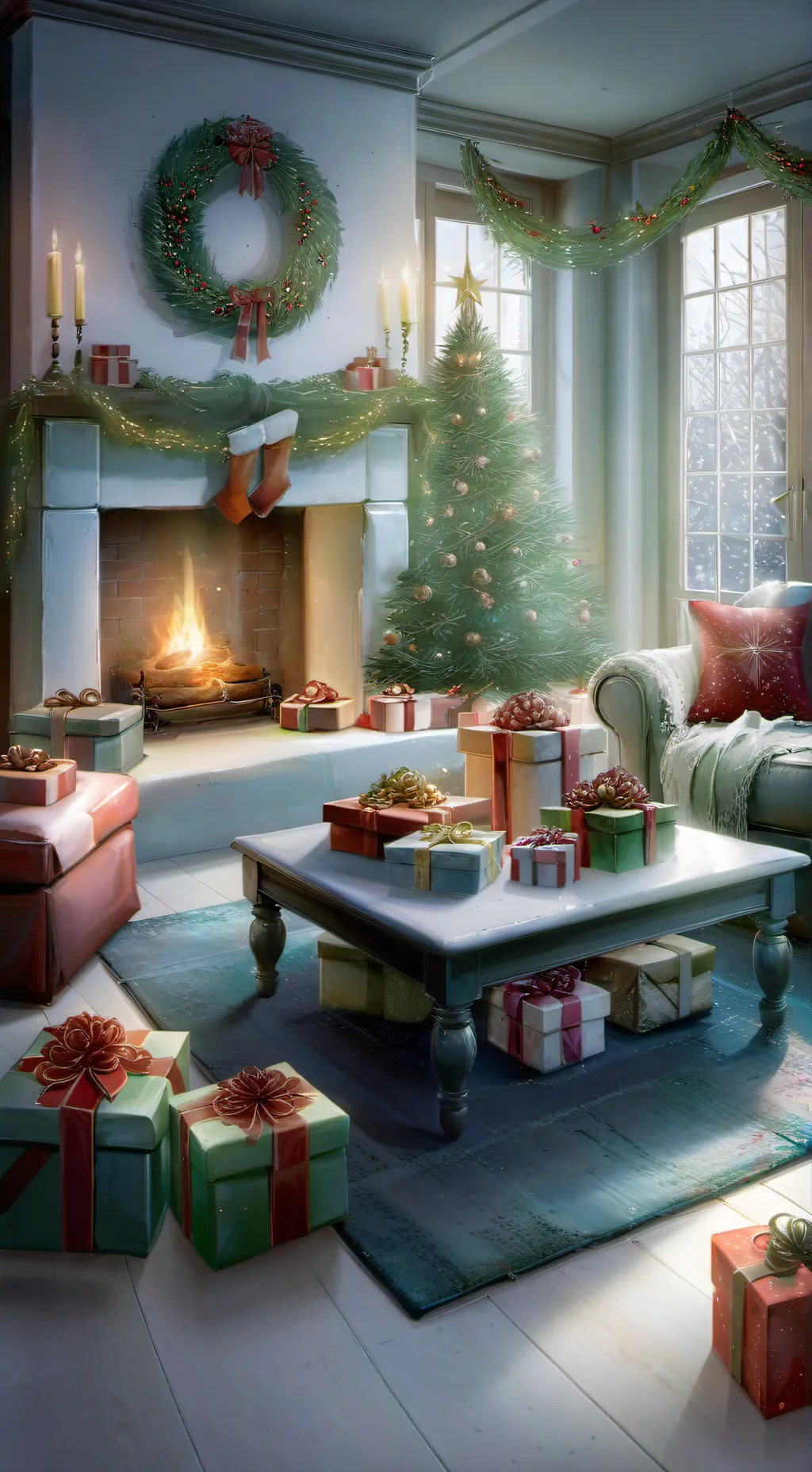 ai character: X-mas talkie! background