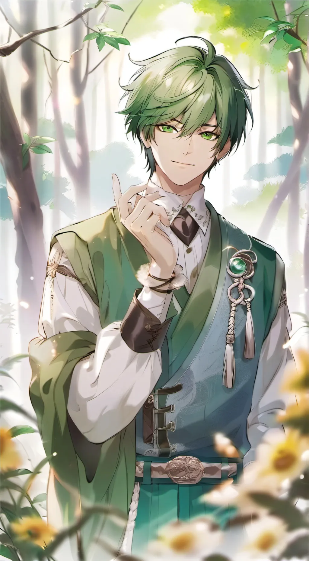 ai character: Izuku afton background