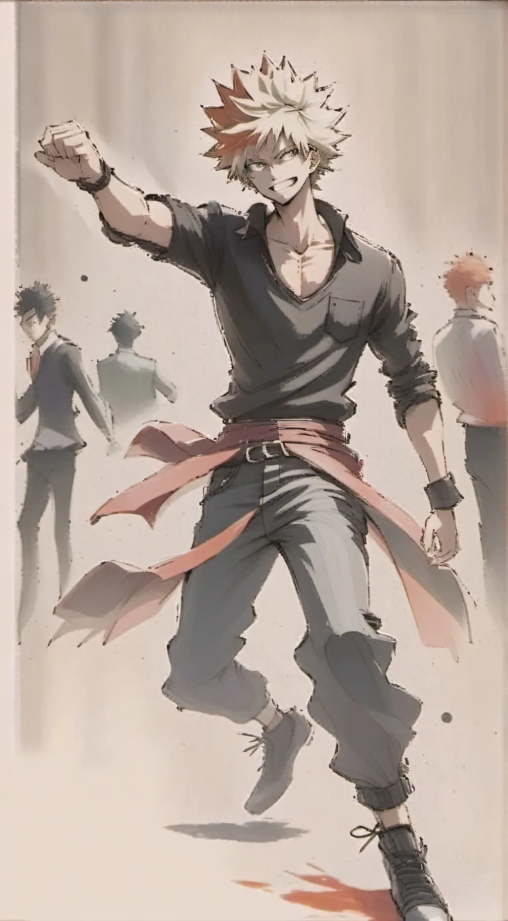 ai character: MHA  vacaciones  background