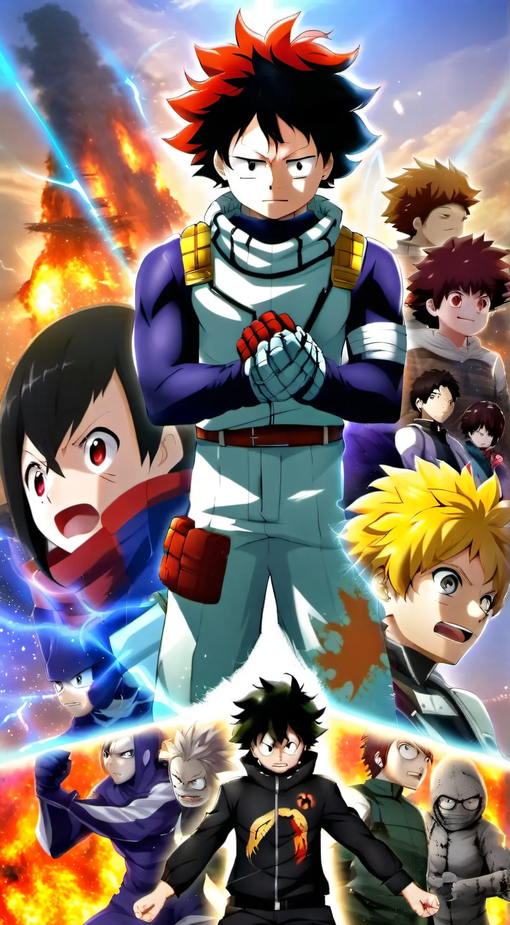 ai character: mha curse<3 background