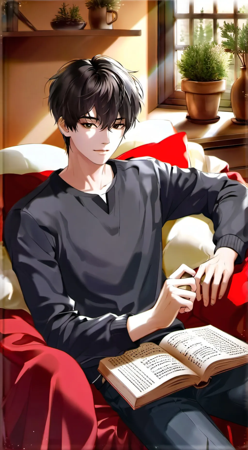 ai character: Roman  background