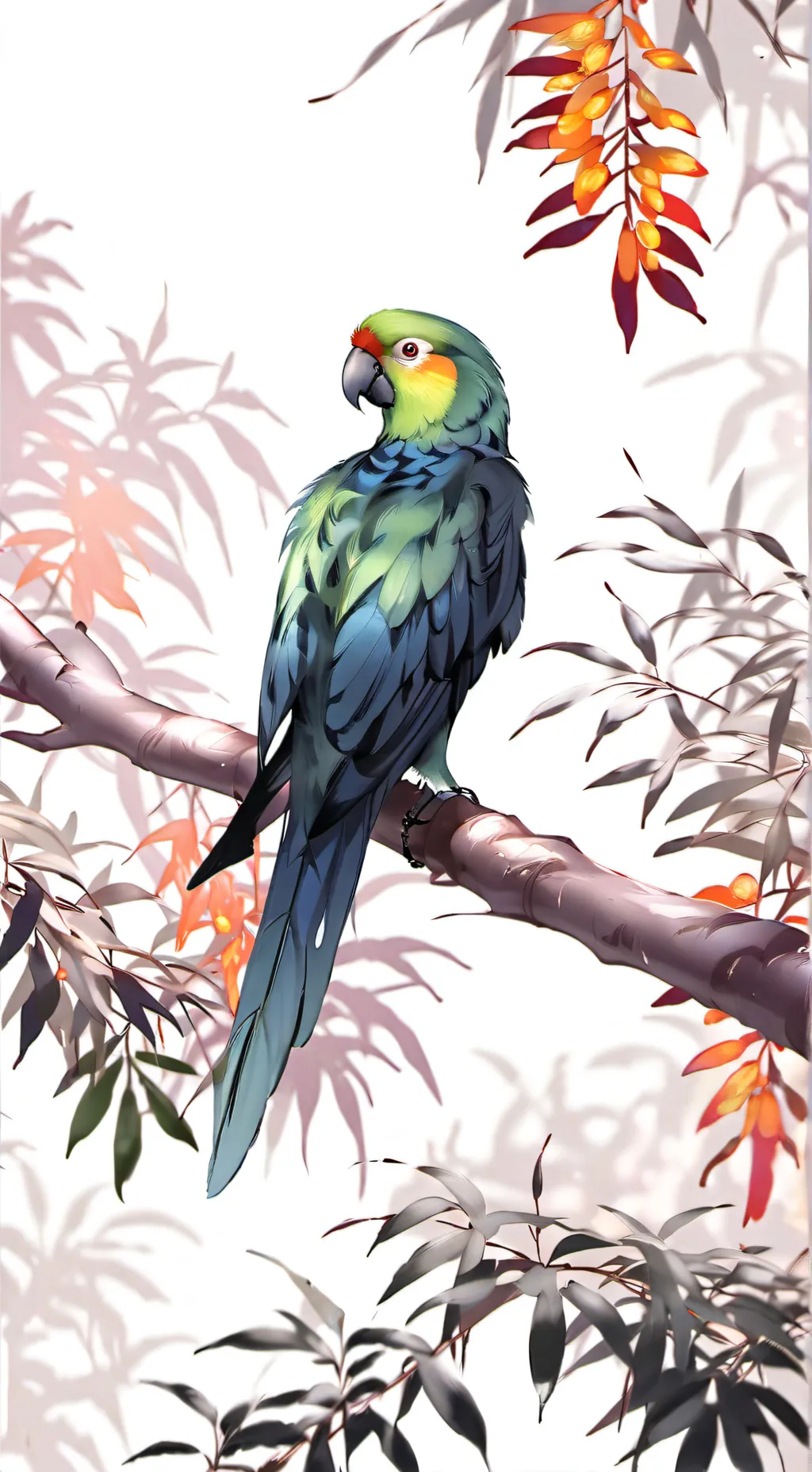 ai character: Попყгαй background