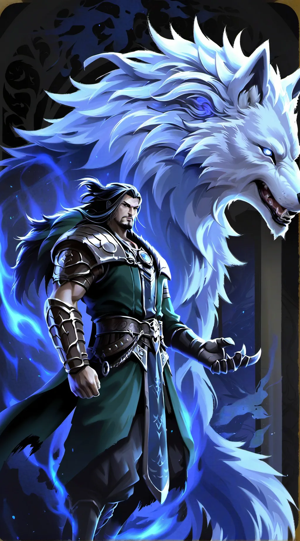 ai character: Alpha Grayson background