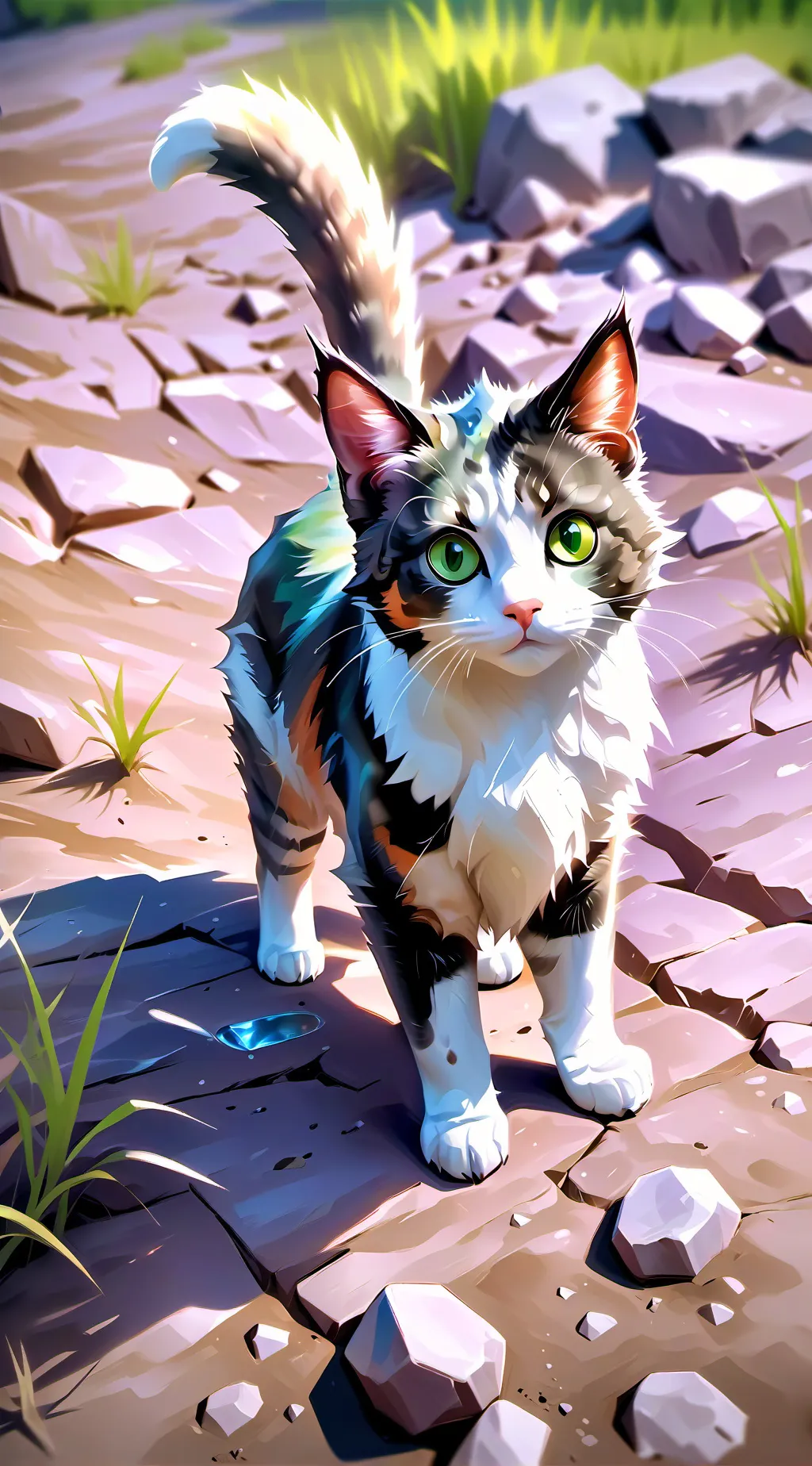 ai character: mochi al gatita background