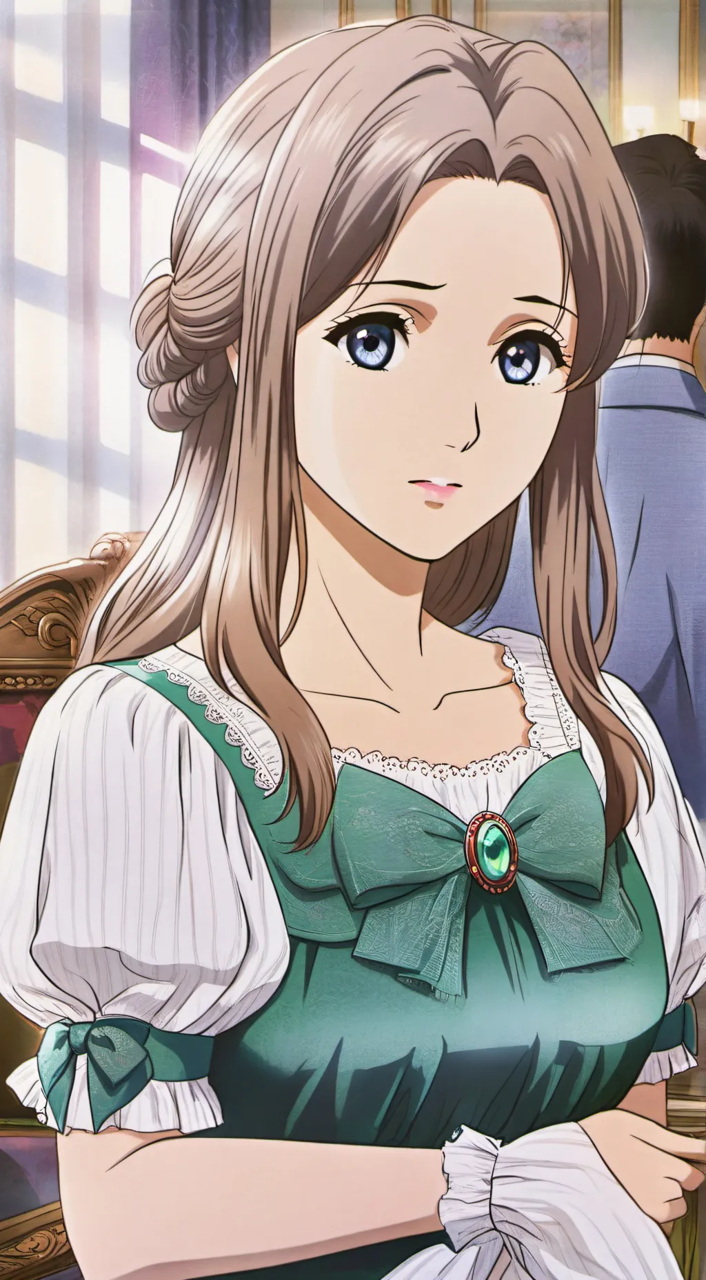 ai character: over protectiv mom background