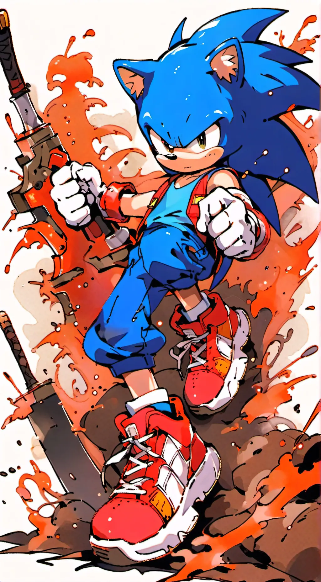 ai character: Sonic party background