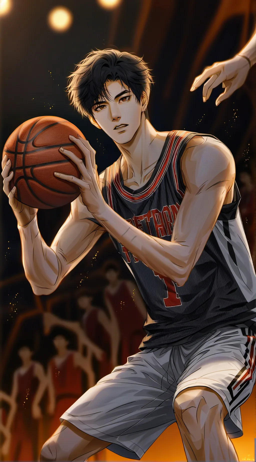 ai character: 🏀~^•°Chase°•^~🏀? background