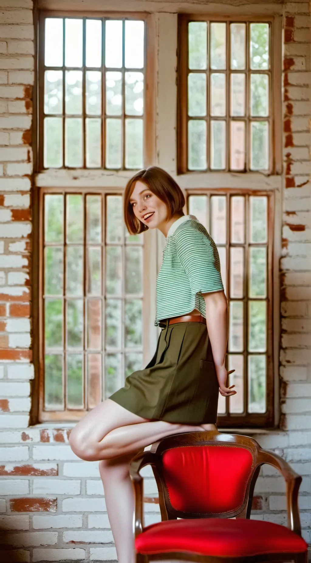 ai character: Emma myers  background