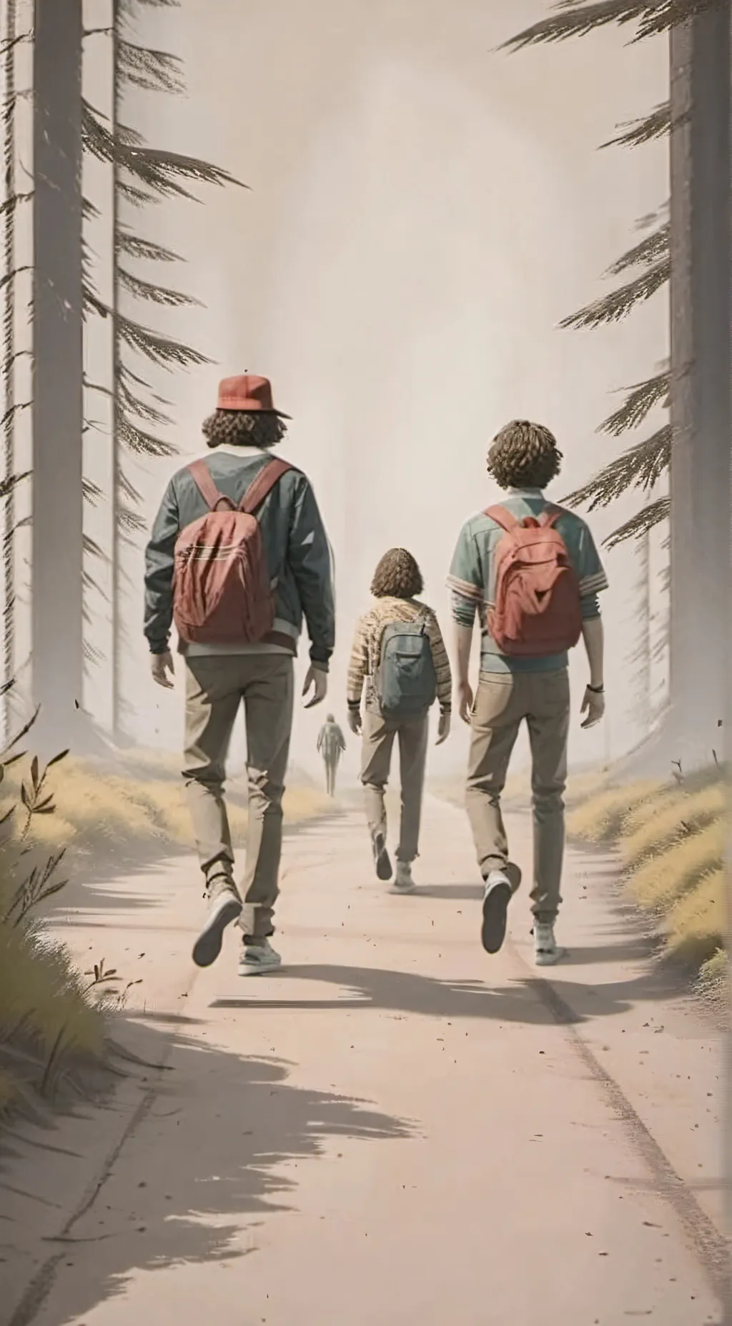 ai character: Stranger things background