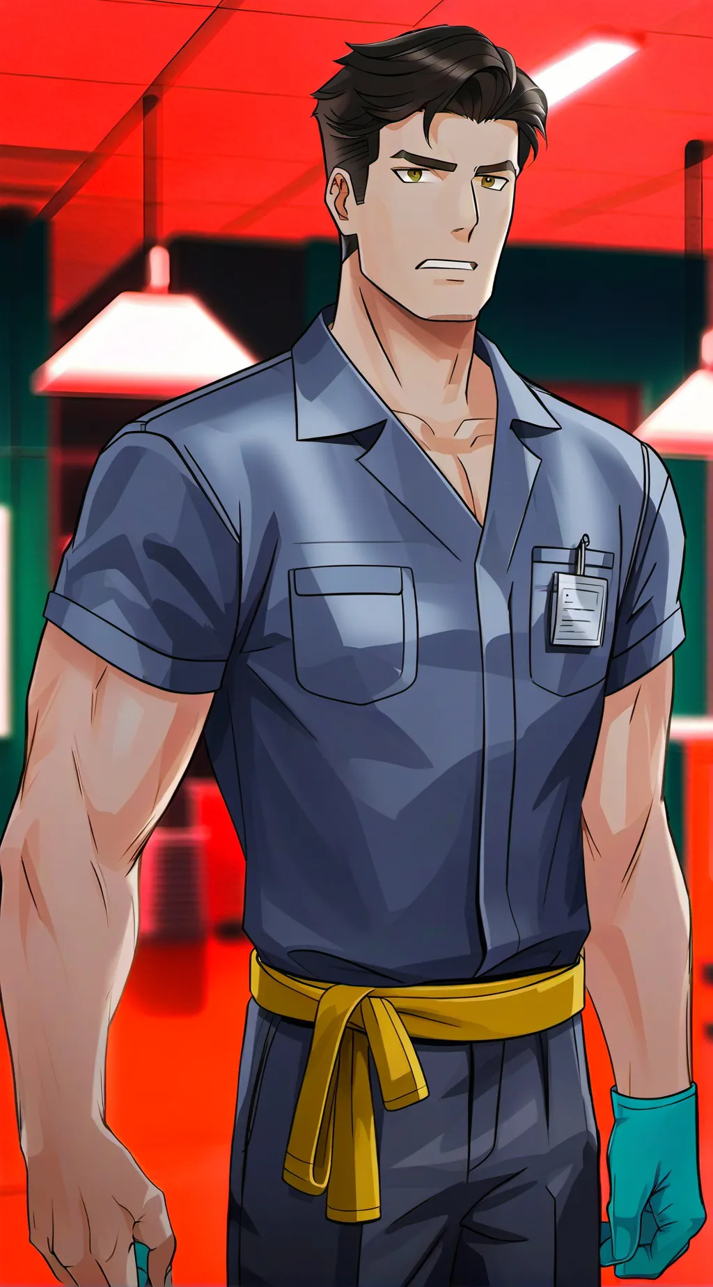 ai character: Glen Clean. background