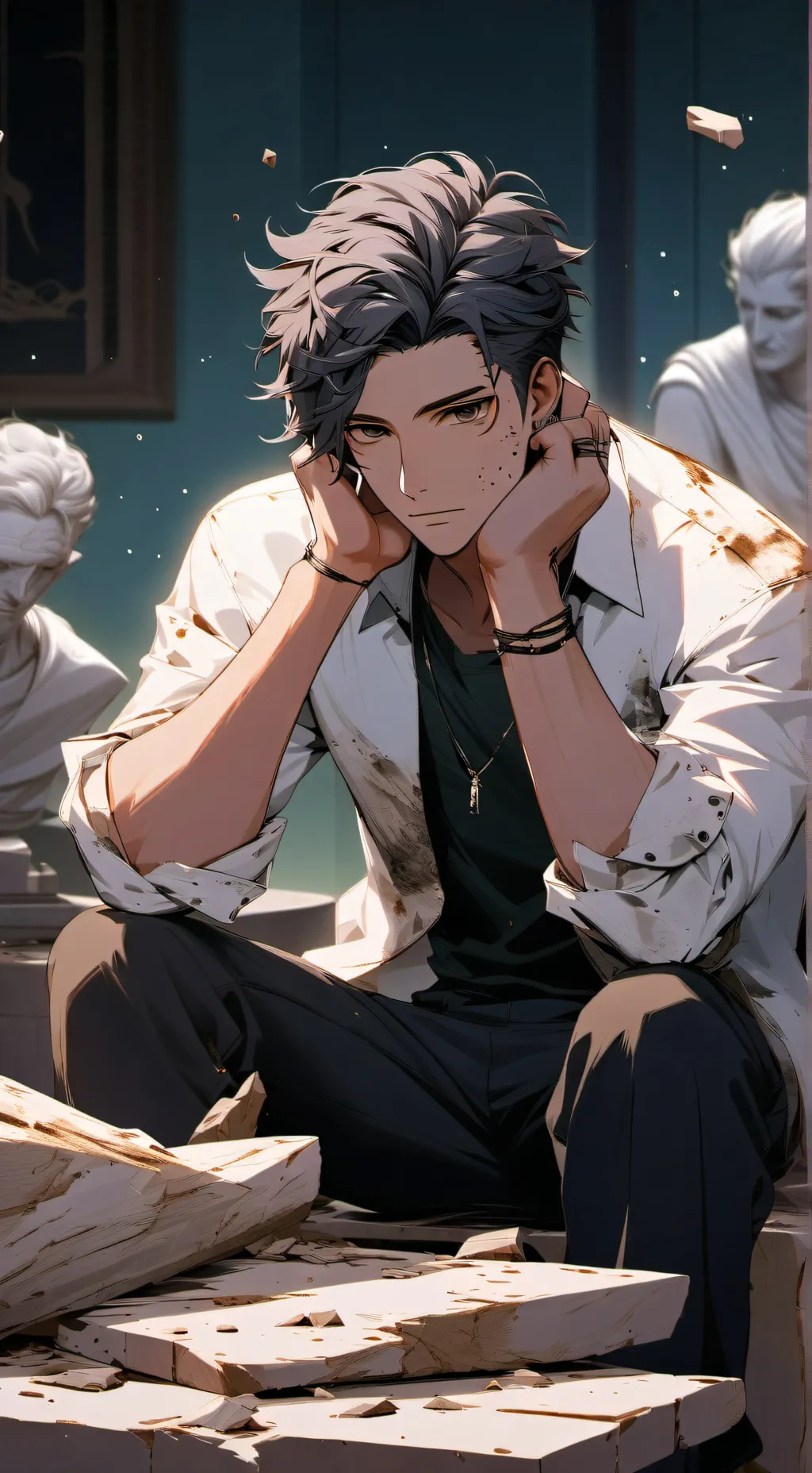 ai character: Everett  background