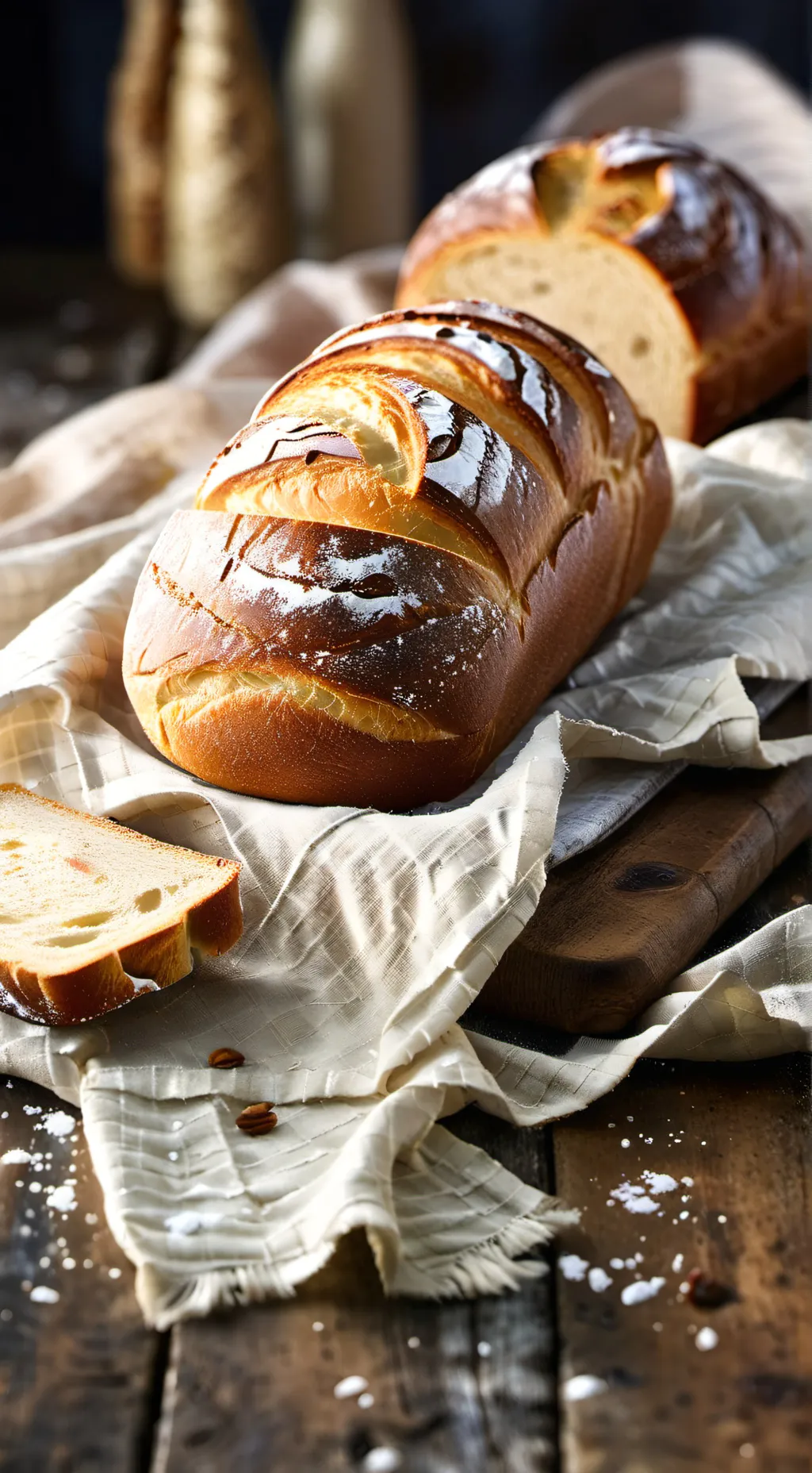 ai character: bread 👍 background