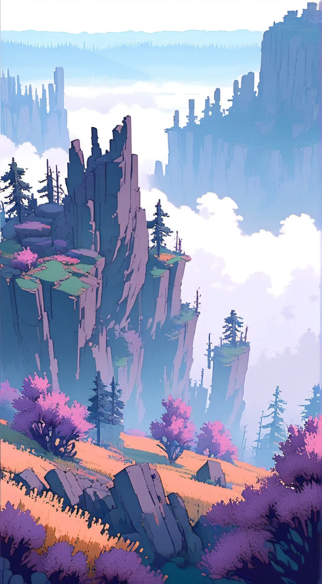 ai character: the fog is coming background