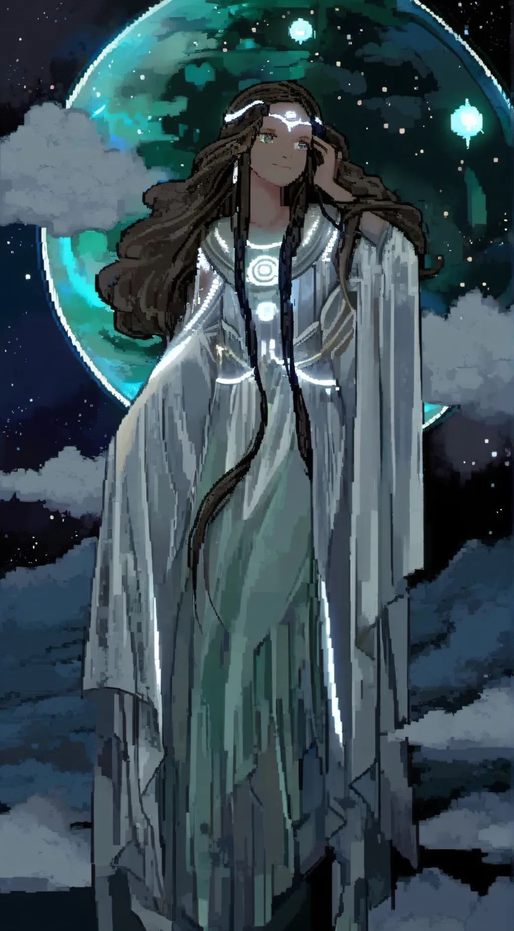 ai character: °.God of Stars•. background