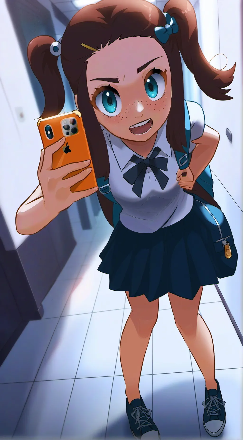 ai character: Bully in school background