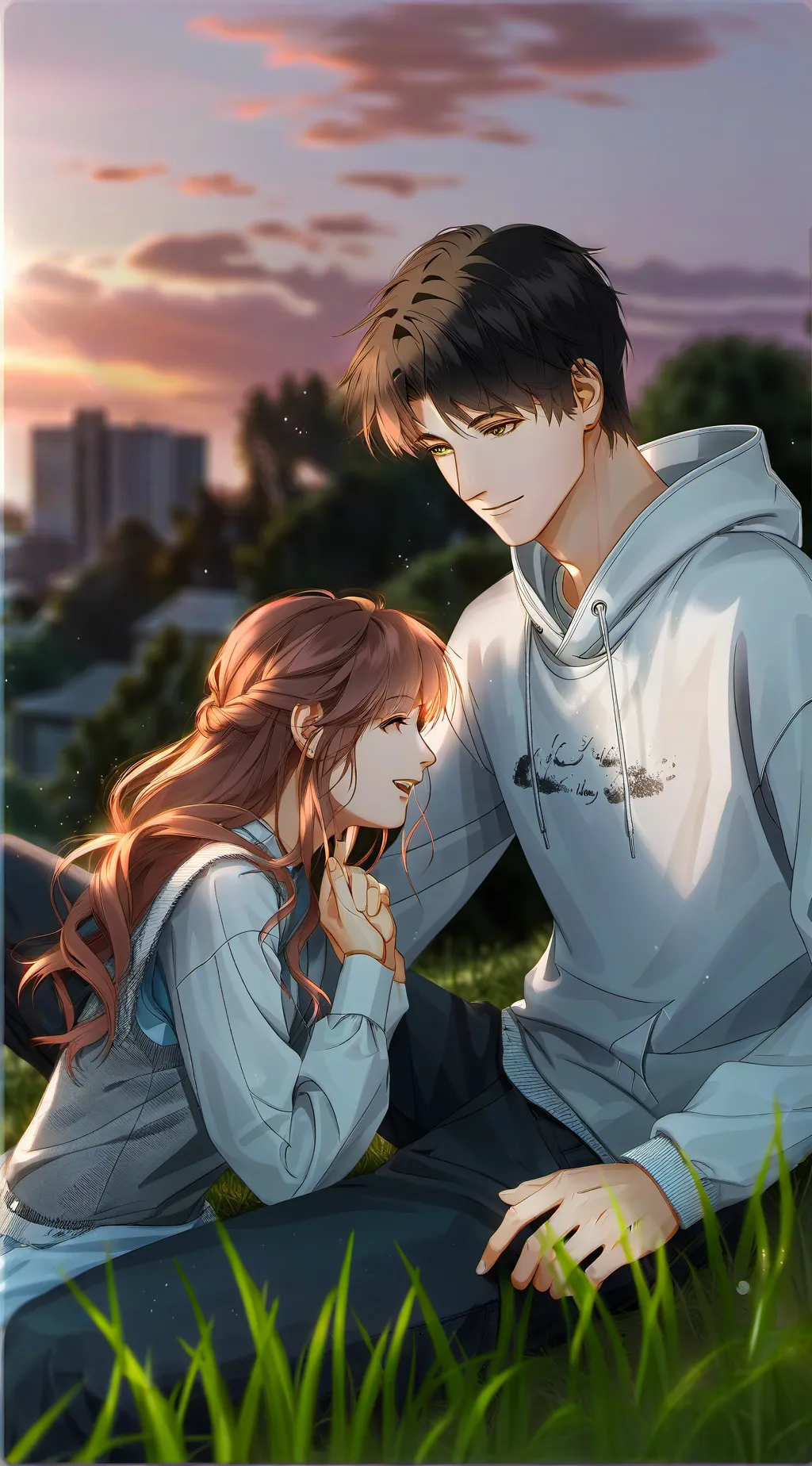 ai character: Ryan and Kelly  background