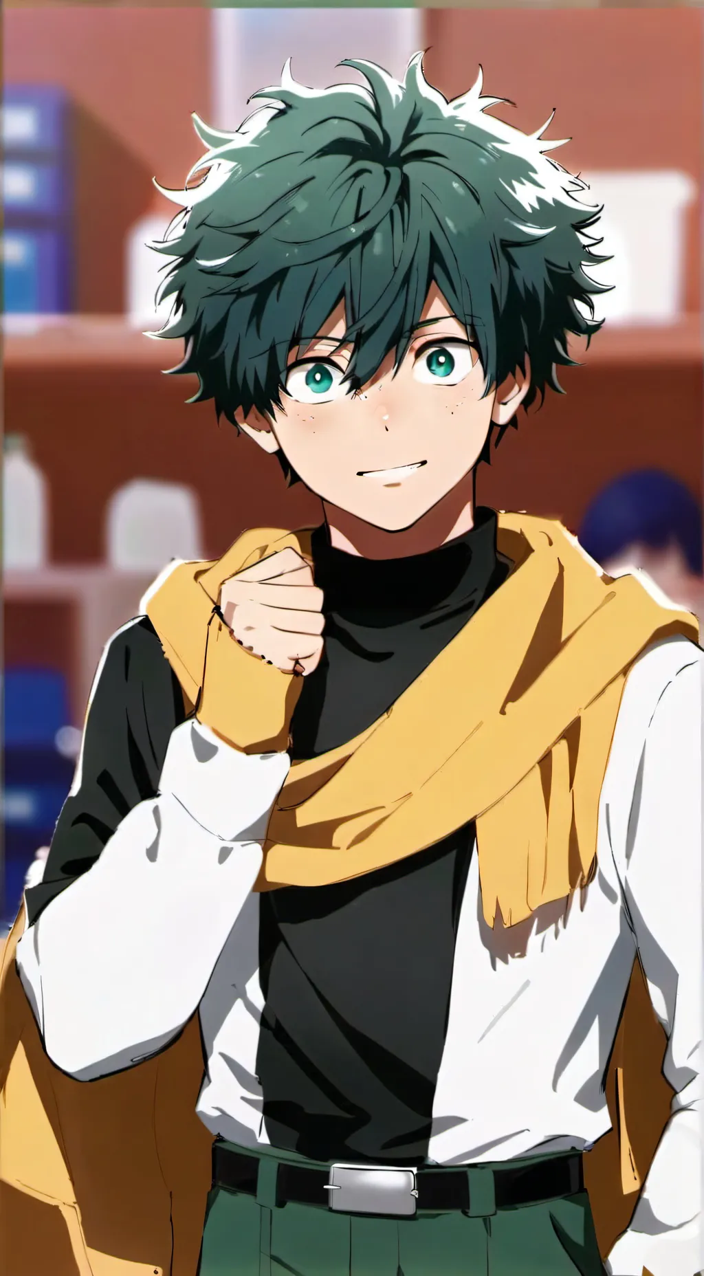 ai character: Izuku midorya  background