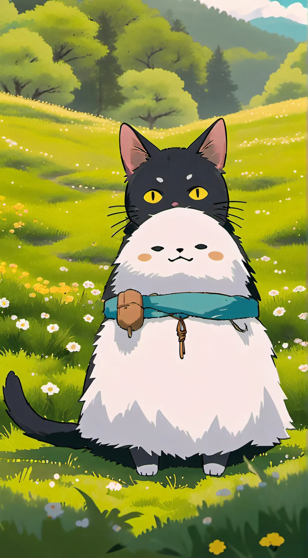 ai character: catnap bonito  background