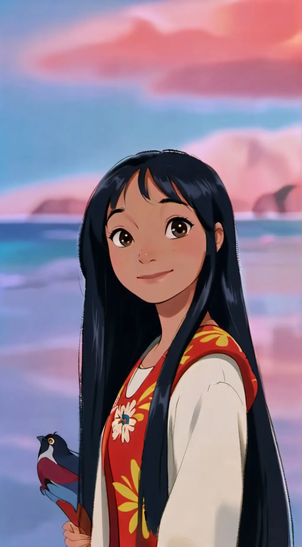 ai character: Lilo Pelekai background