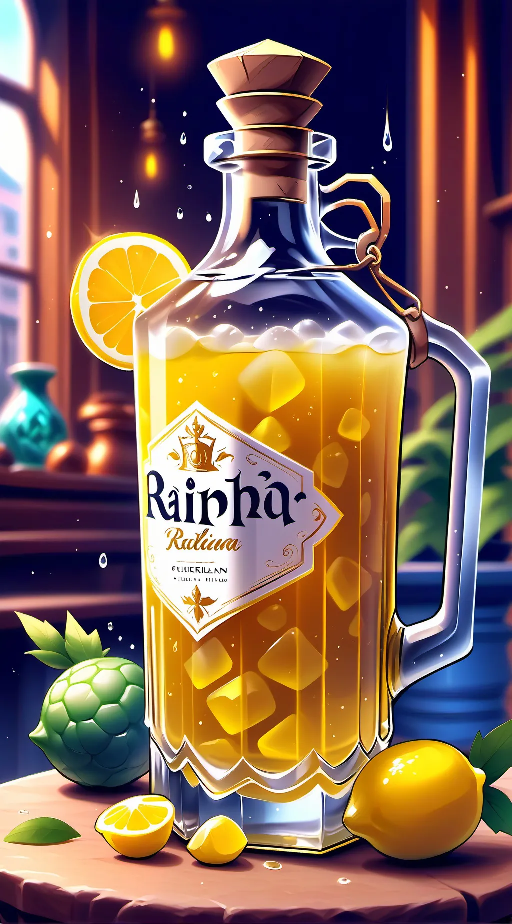 ai character: 👑abelha rainha 🐝🍯 background