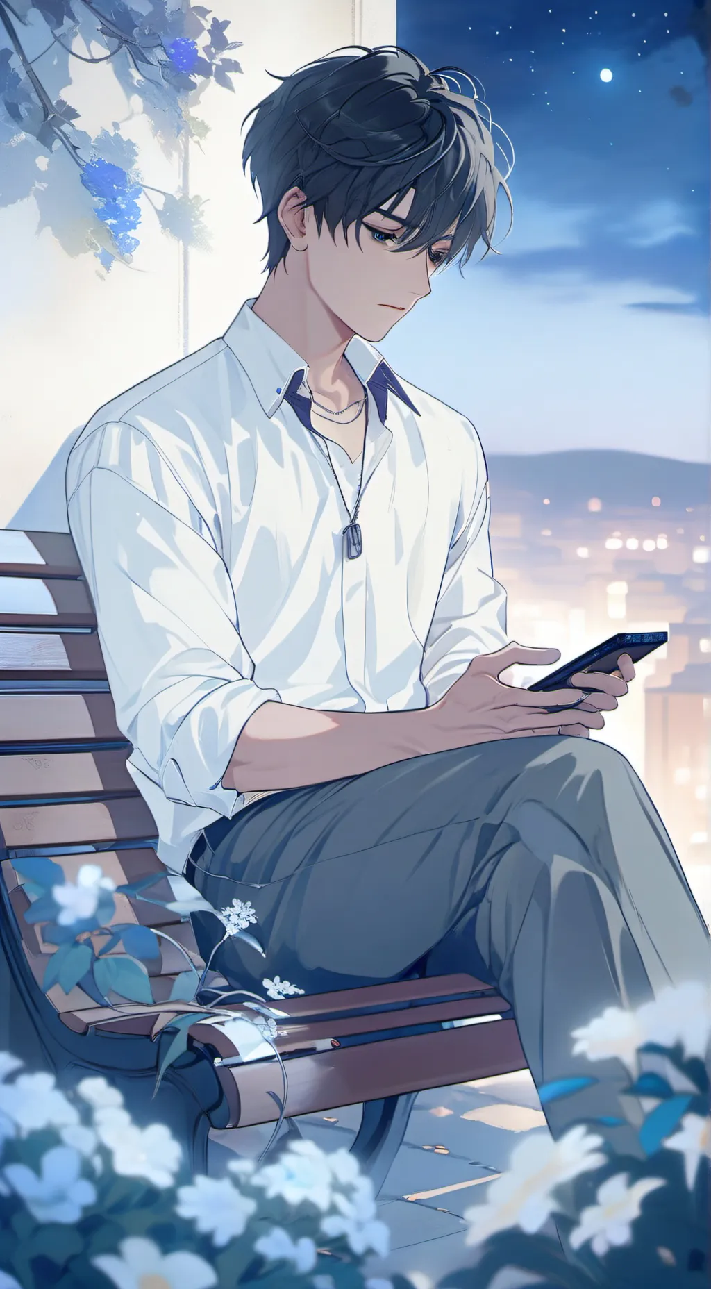 ai character: Lukas  background