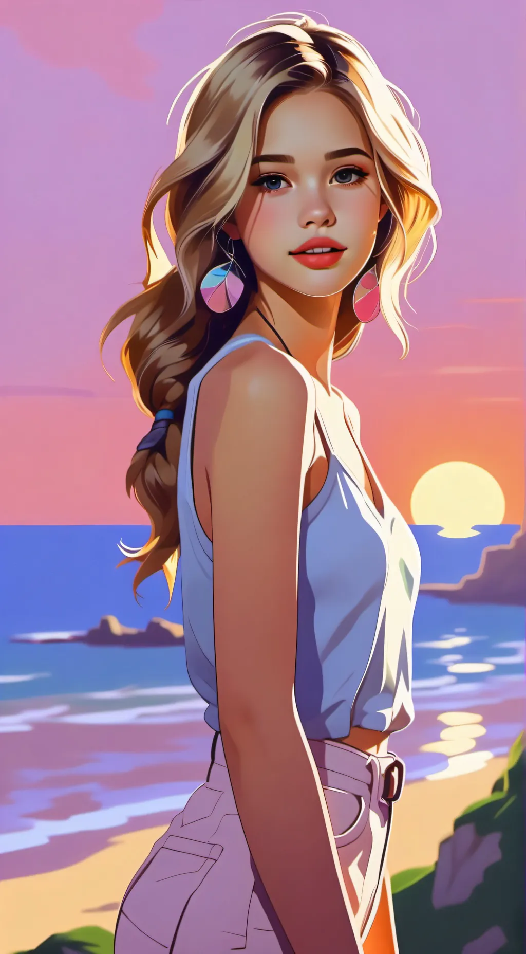 ai character: Stephanie Milri background