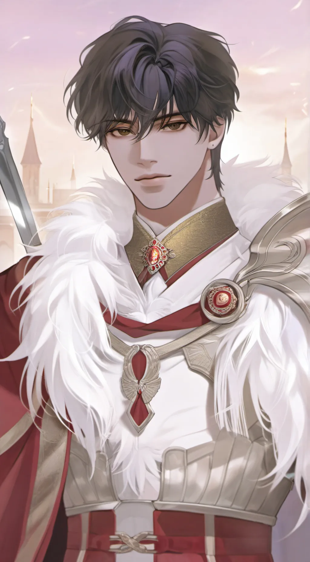 ai character: Rain background