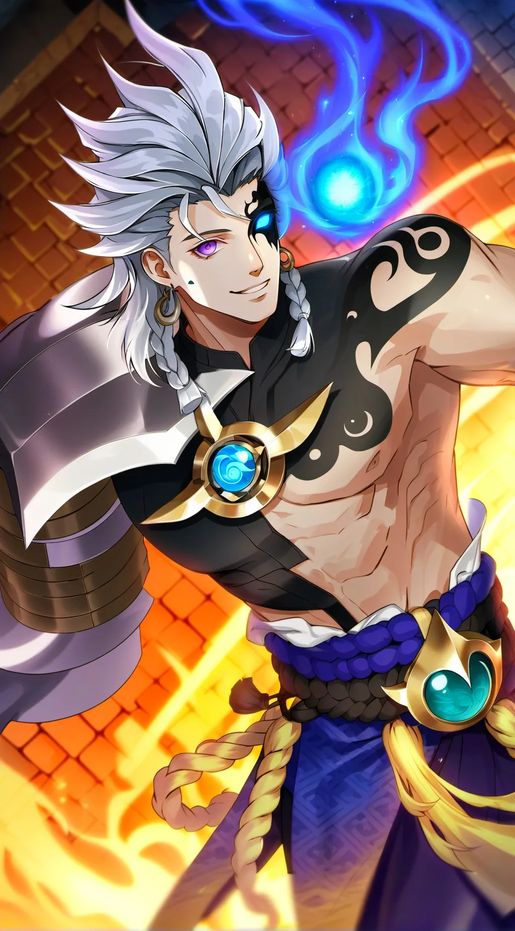 ai character: Zeus background