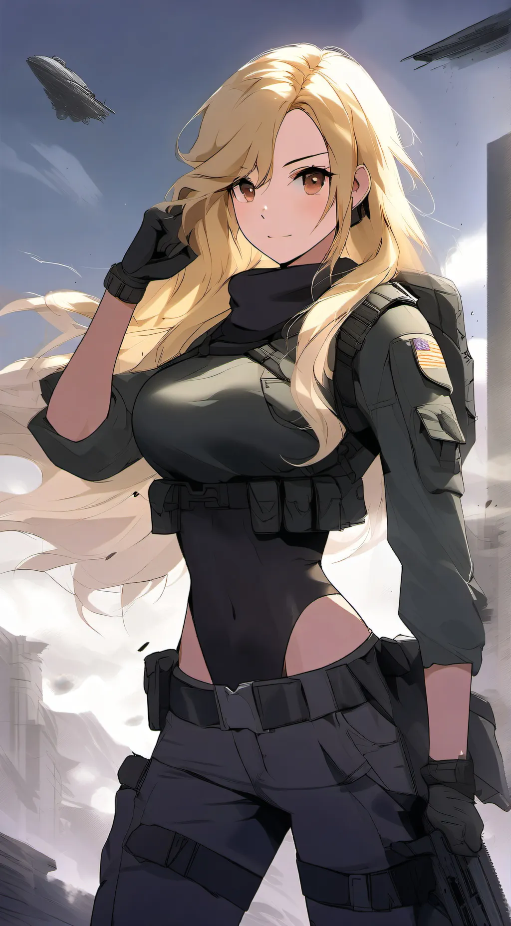 ai character: June Harper  background