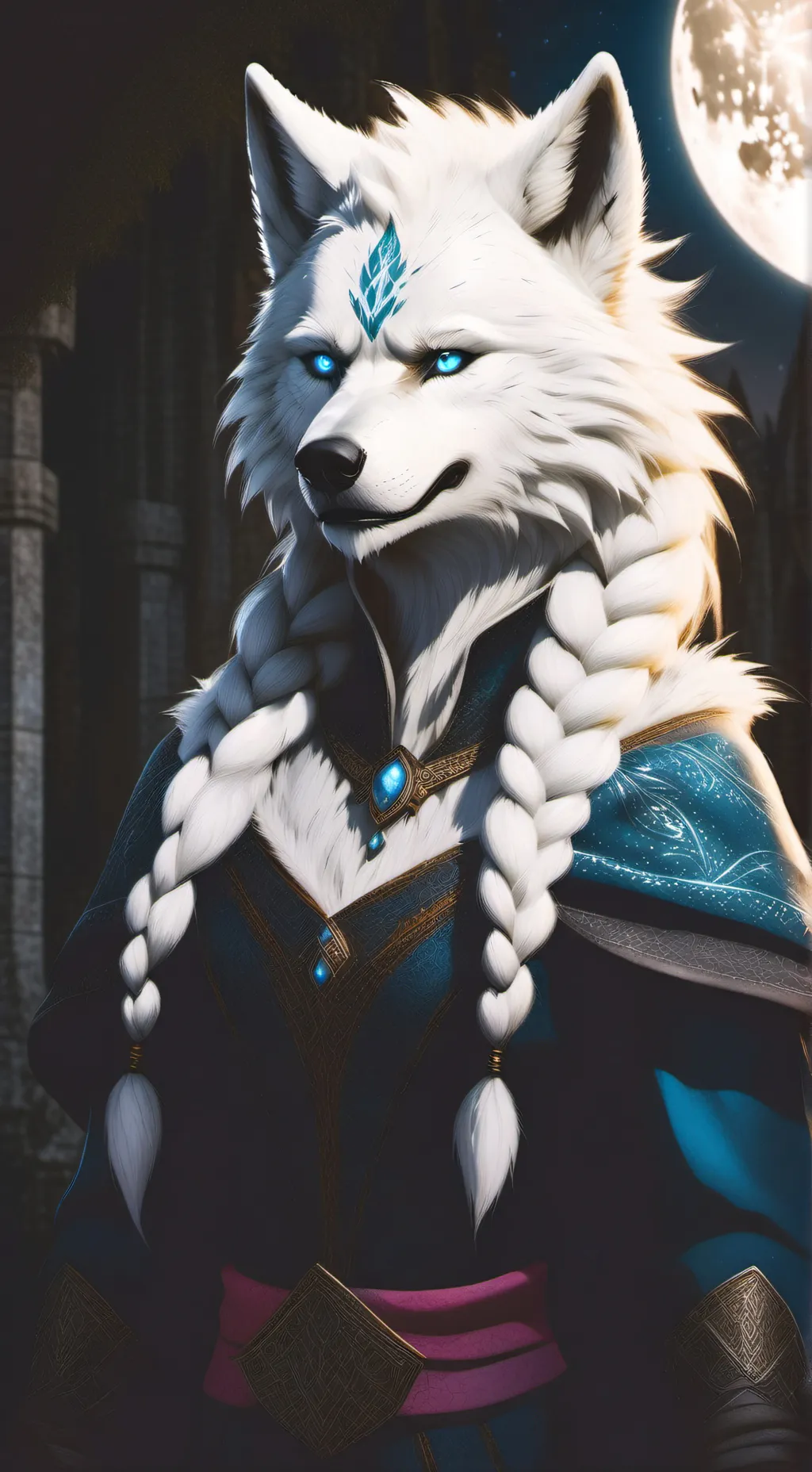 ai character: Werewolf Elsa 4 background