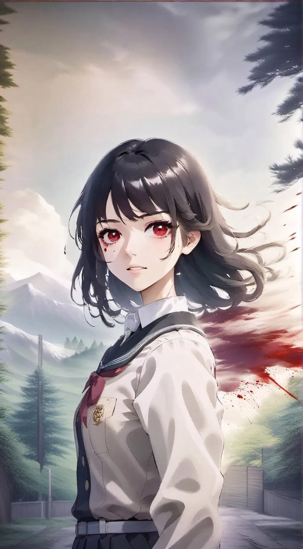 ai character: yarndere sim background