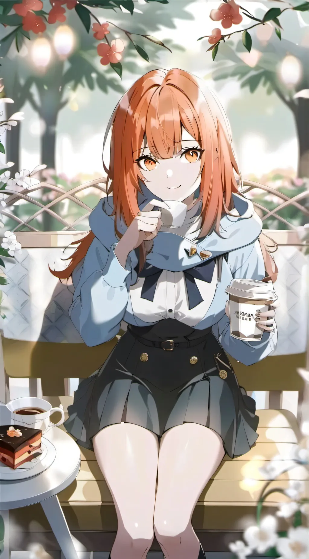 ai character: Cathy Katherine  background
